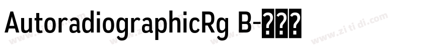 AutoradiographicRg B字体转换